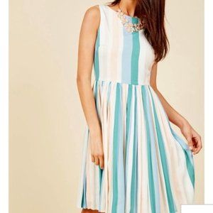 Mod Cloth Pastel Stripe Dress